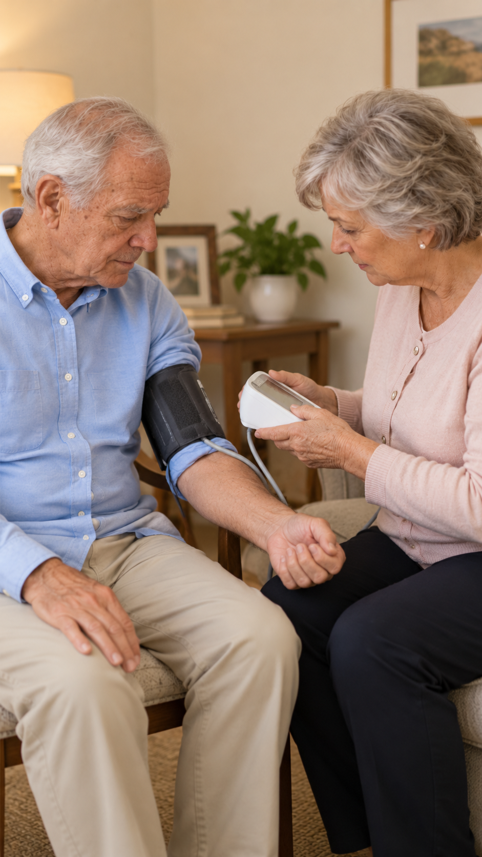 Resident receiving health-related assistance